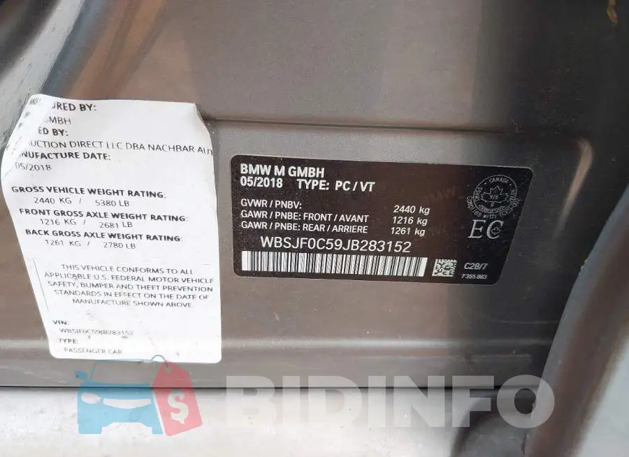 WBSJF0C59JB283152 Photo# 9
