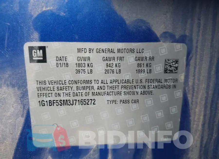 1G1BF5SM3J7165272 Photo# 9