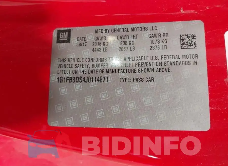 1G1FB3DS4J0114871 Photo# 9