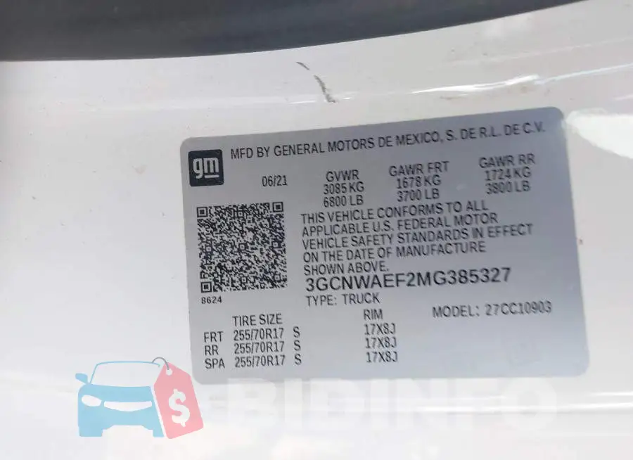 3GCNWAEF2MG385327 Photo# 9