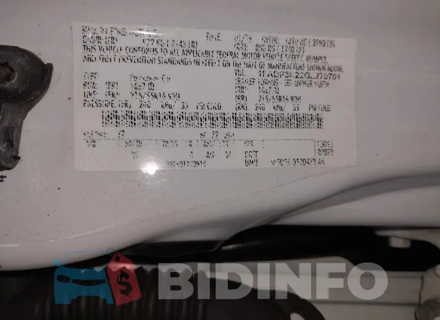 1FADP3K22GL270701 Photo# 9