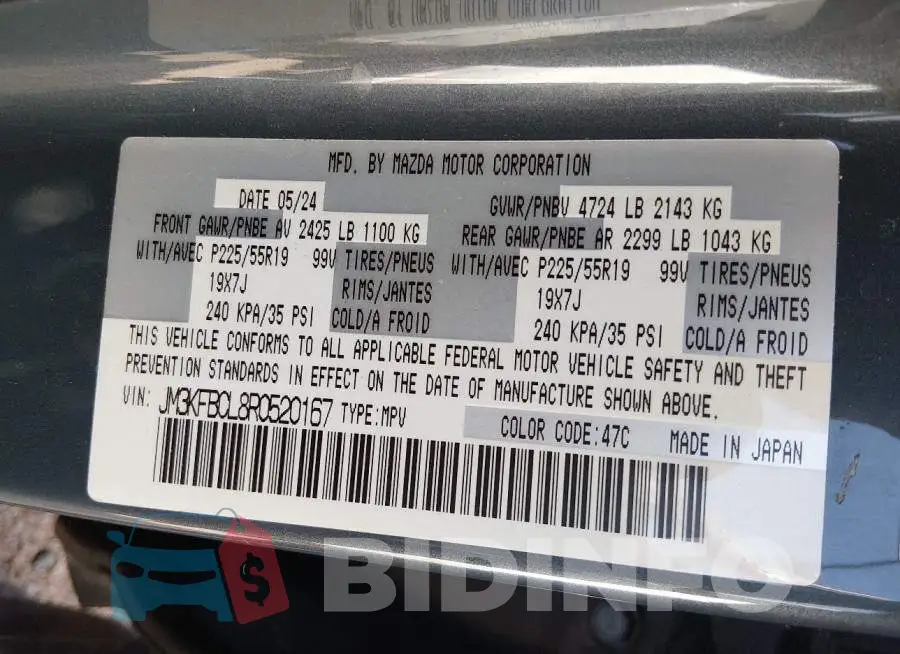 JM3KFBCL8R0520167 Photo# 9