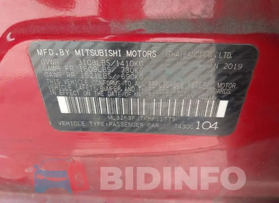 ML32F3FJ7KHF11773 Photo# 9