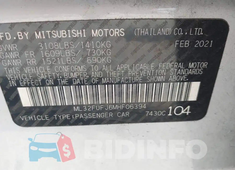ML32FUFJ6MHF06394 Photo# 9