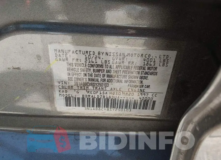 3N1AB8CV8SY250103 Photo# 9