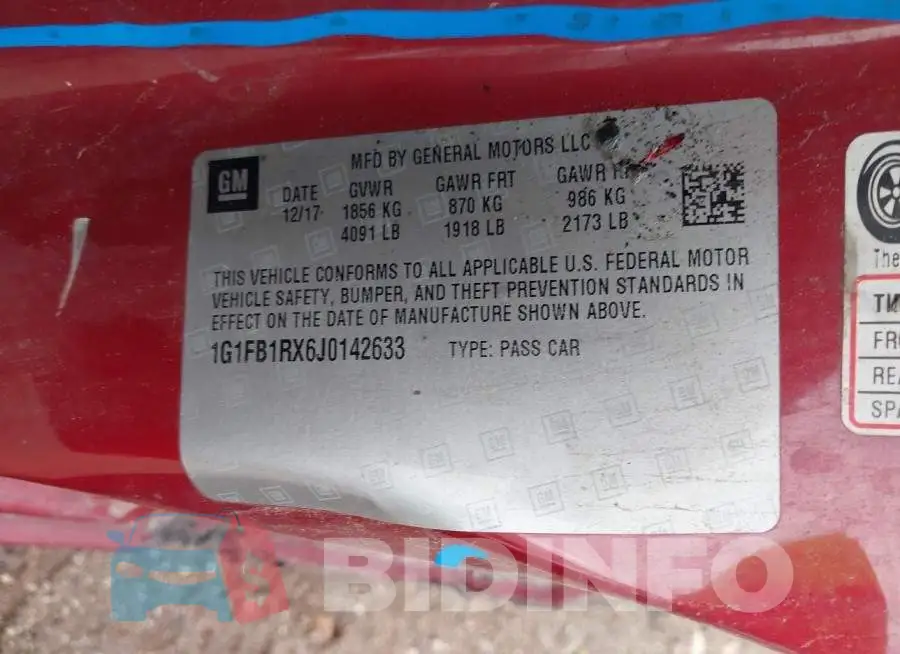1G1FB1RX6J0142633 Photo# 9