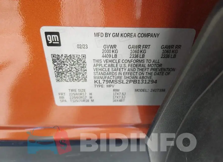 KL79MSSL2PB131294 Photo# 9