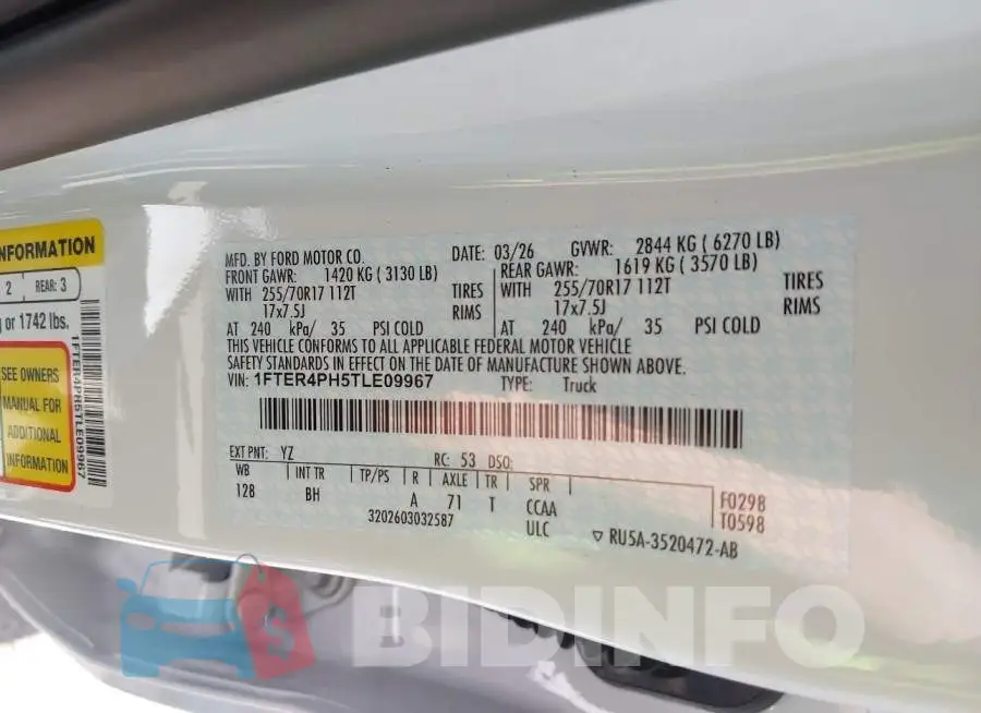 1FTER4PH5TLE09967 Photo# 9