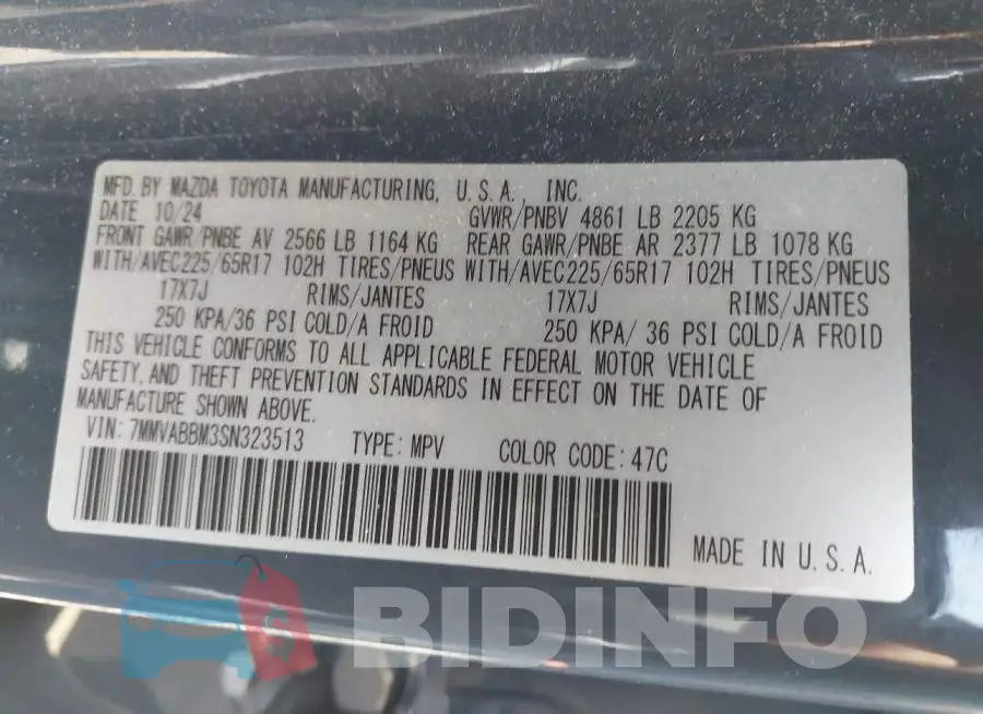 7MMVABBM3SN323513 Photo# 9