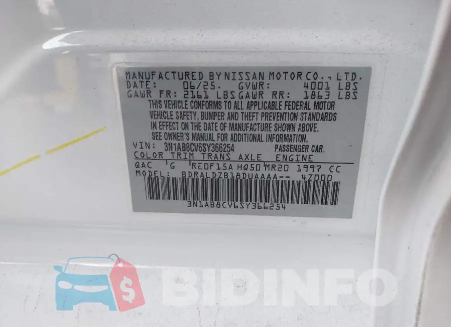 3N1AB8CV6SY366254 Photo# 9