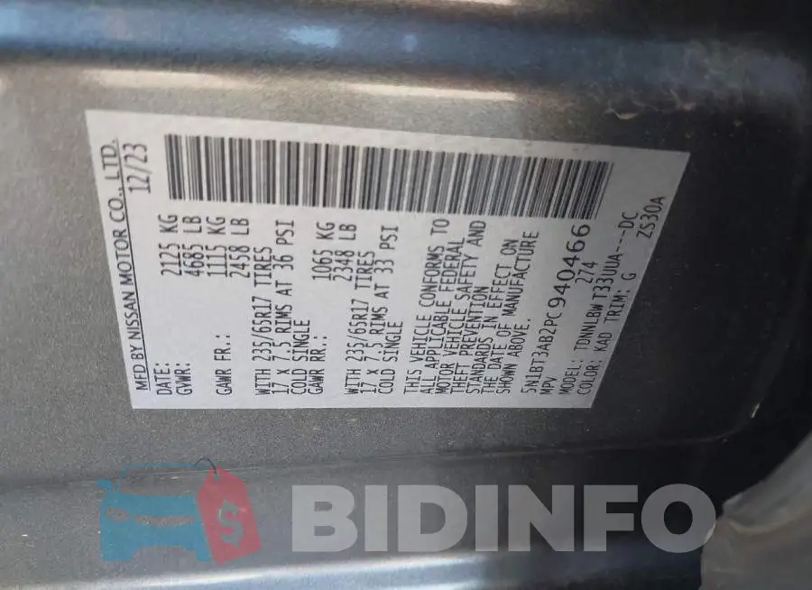 5N1BT3AB2PC940466 Photo# 9