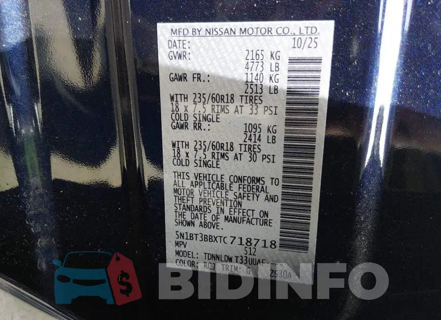 5N1BT3BBXTC718718 Photo# 9