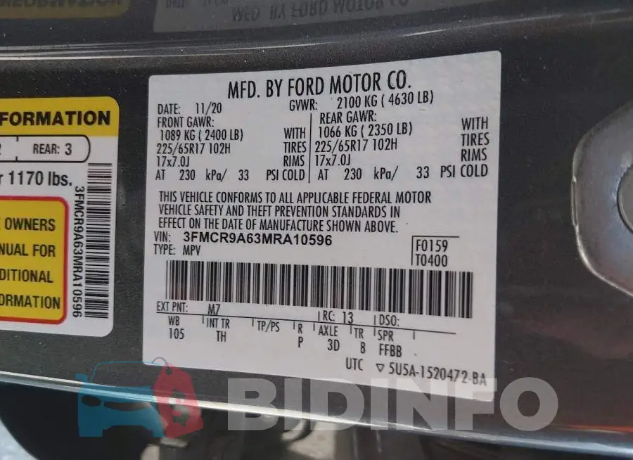 3FMCR9A63MRA10596 Photo# 9
