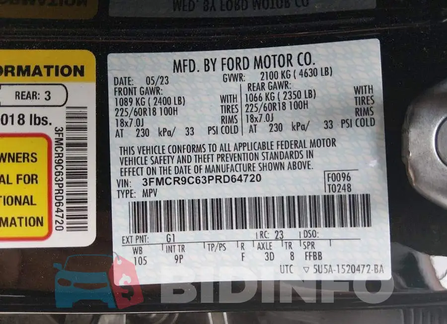 3FMCR9C63PRD64720 Photo# 9