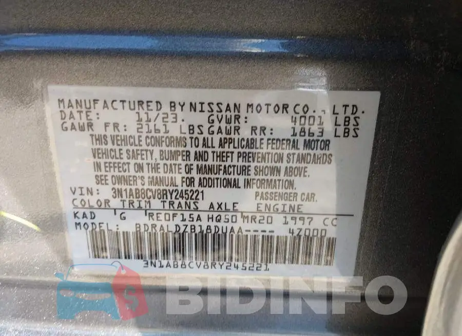 3N1AB8CV8RY245221 Photo# 9