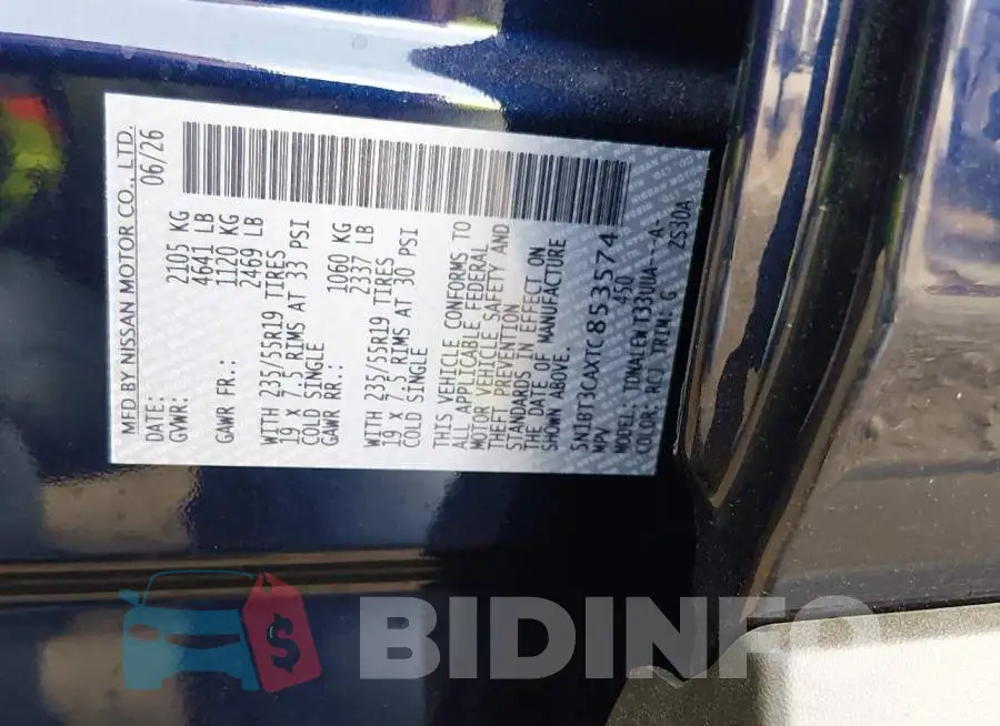 5N1BT3CAXTC853574 Photo# 9