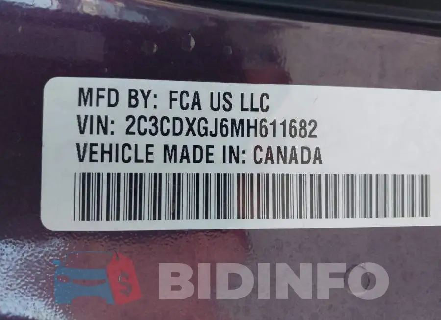 2C3CDXGJ6MH611682 Photo# 9