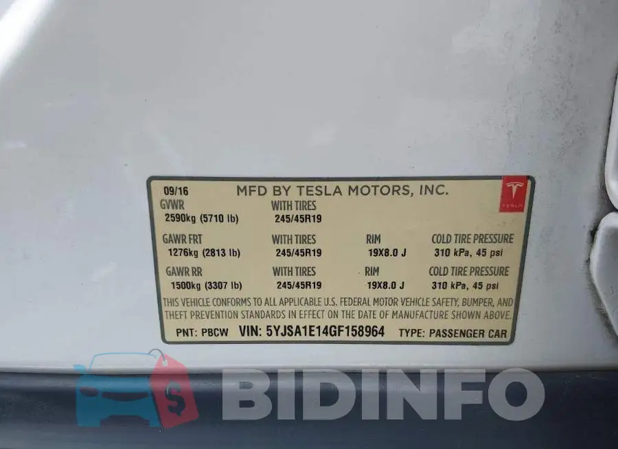 5YJSA1E14GF158964 Photo# 9