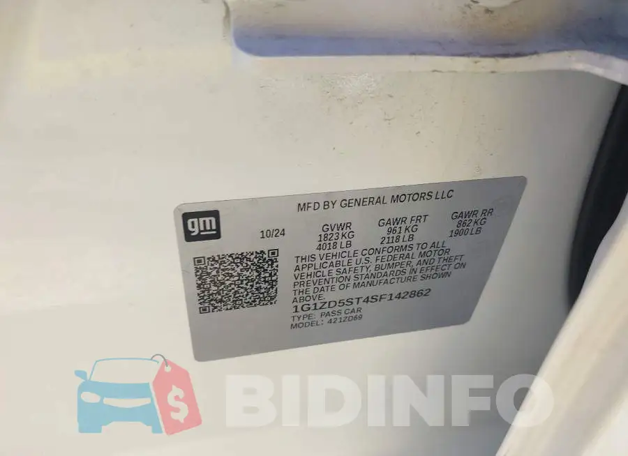 1G1ZD5ST4SF142862 Photo# 9