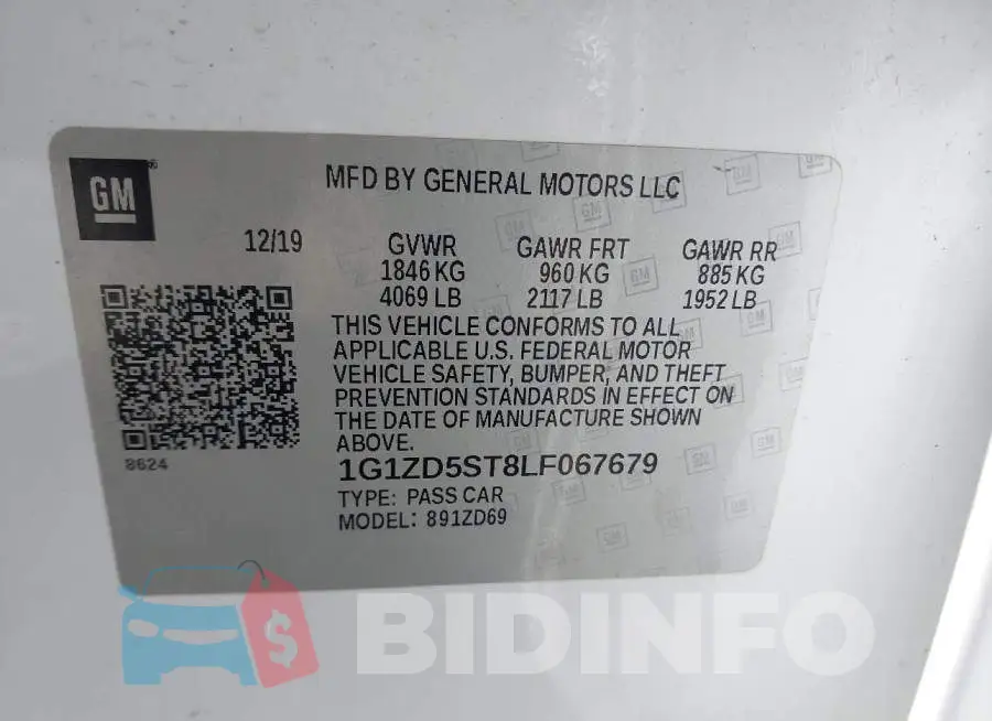 1G1ZD5ST8LF067679 Photo# 9
