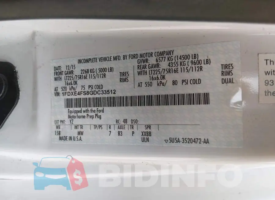 1FDXE4FS8GDC33512 Photo# 8
