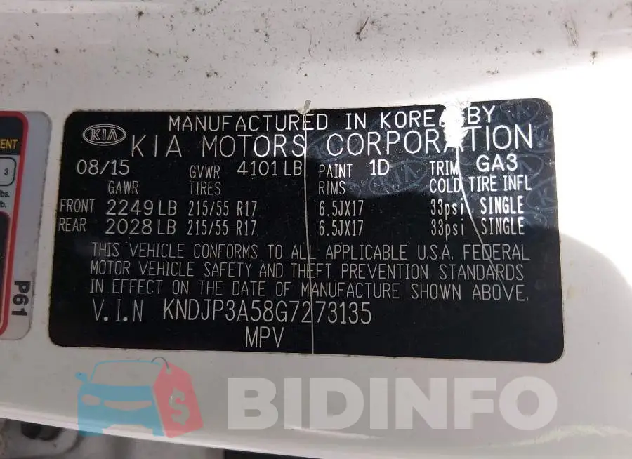 KNDJP3A58G7273135 Photo# 9