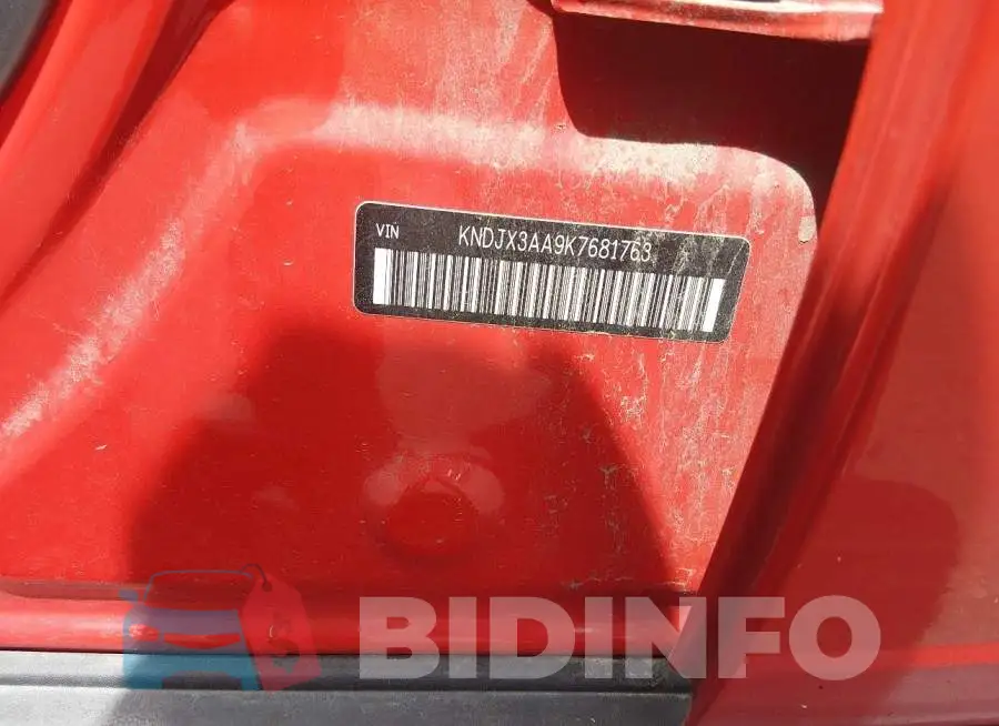 KNDJX3AA9K7681763 Photo# 9