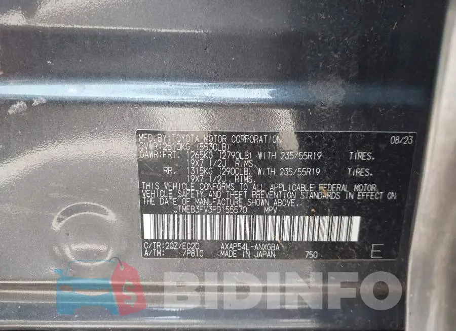 JTMEB3FV3PD155570 Photo# 9