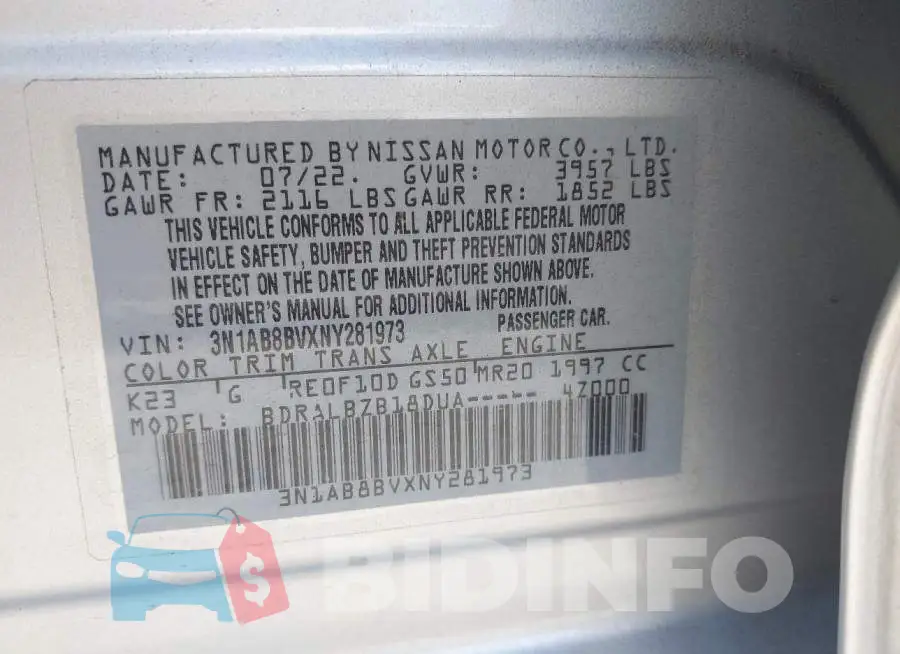 3N1AB8BVXNY281973 Photo# 9