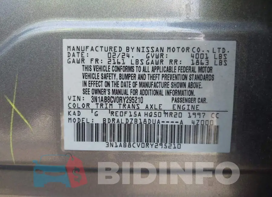 3N1AB8CV0RY295210 Photo# 9