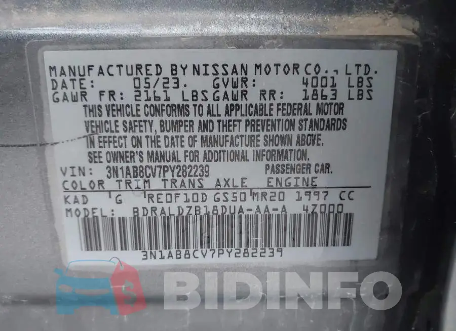 3N1AB8CV7PY282239 Photo# 9