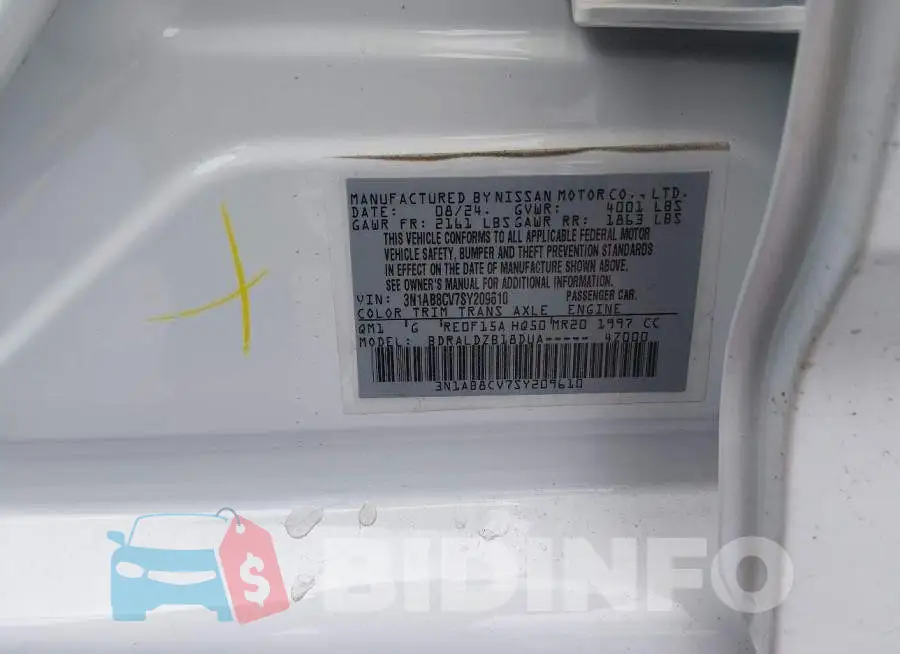3N1AB8CV7SY209610 Photo# 9