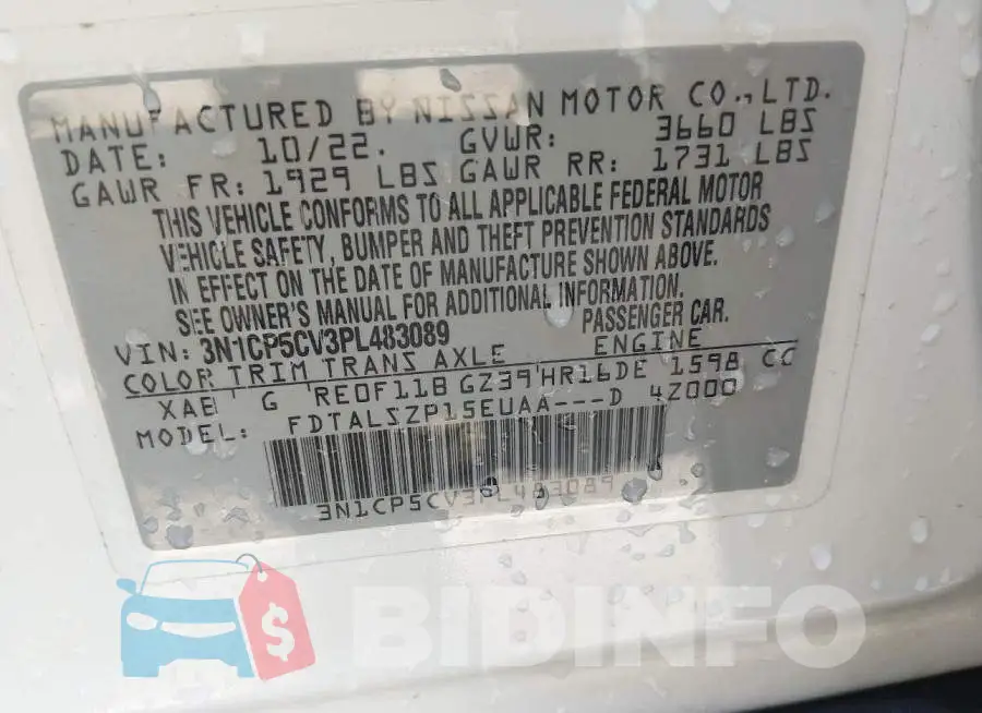 3N1CP5CV3PL483089 Photo# 9