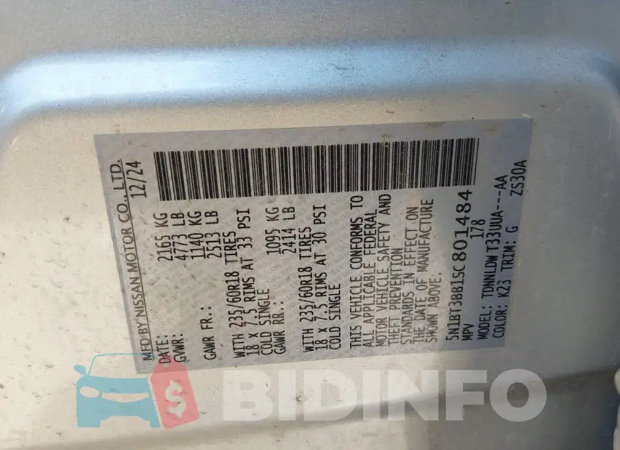 5N1BT3BB1SC801484 Photo# 9
