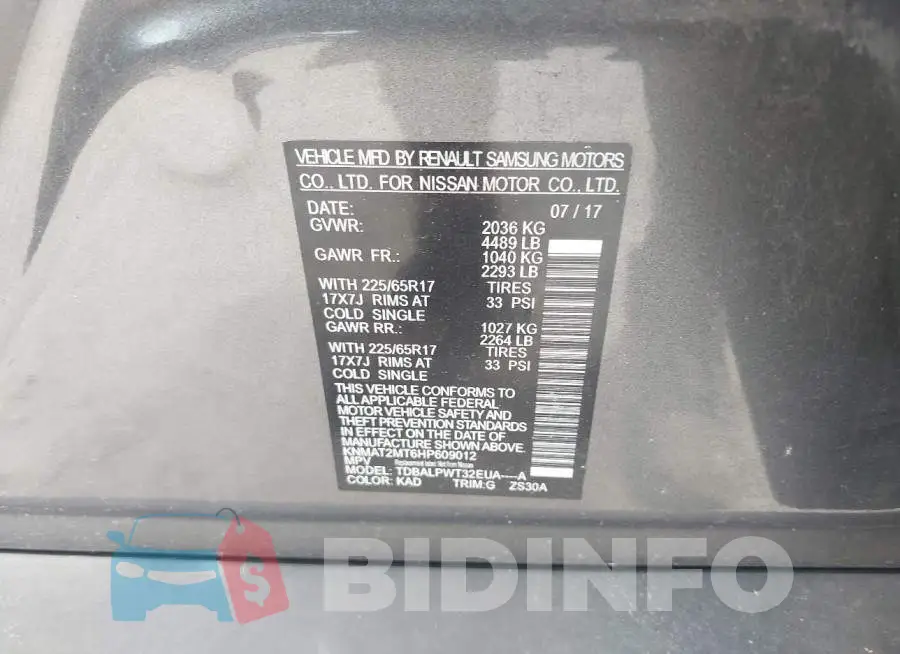 KNMAT2MT6HP609012 Photo# 9