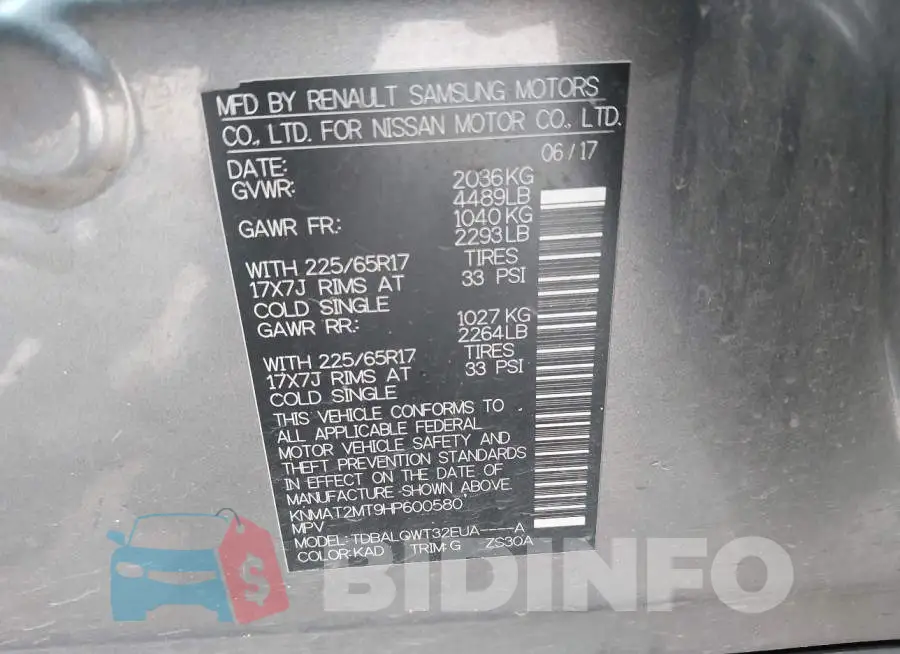 KNMAT2MT9HP600580 Photo# 9