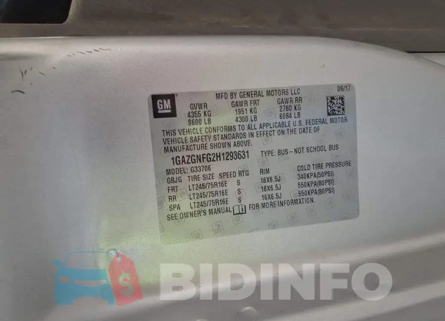 1GAZGNFG2H1293631 Photo# 9