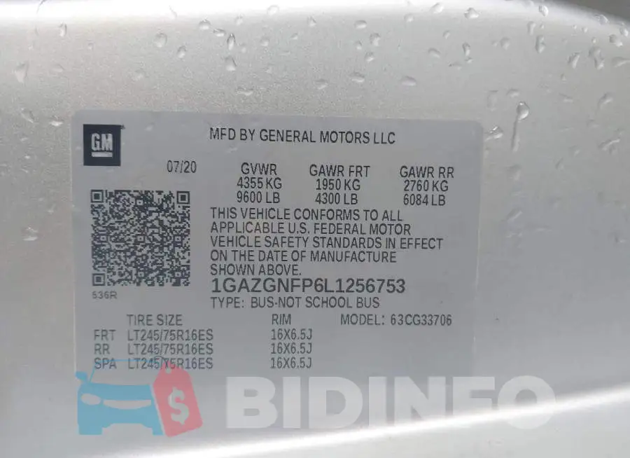 1GAZGNFP6L1256753 Photo# 9