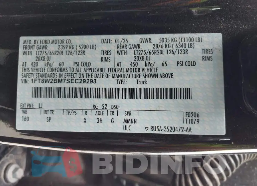 1FT8W2BM7SEC29293 Photo# 9