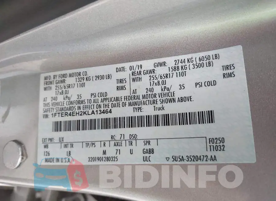 1FTER4EH2KLA13464 Photo# 9