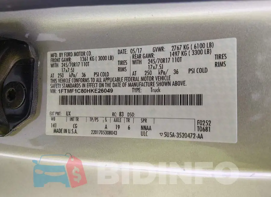 1FTMF1C80HKE26049 Photo# 9