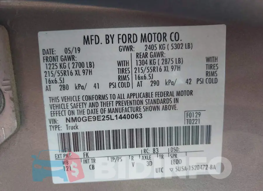 NM0GE9E25L1440063 Photo# 9