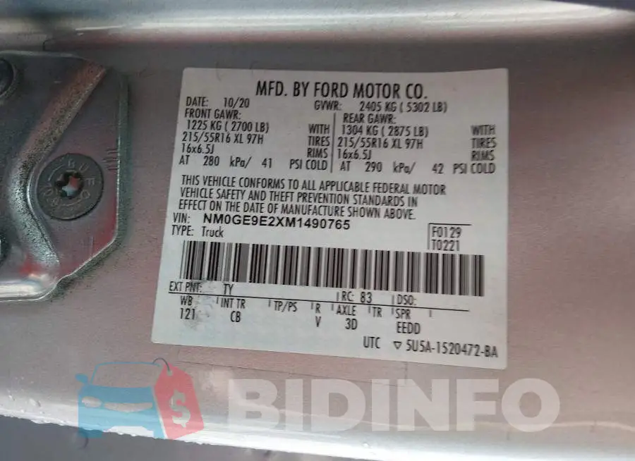NM0GE9E2XM1490765 Photo# 9