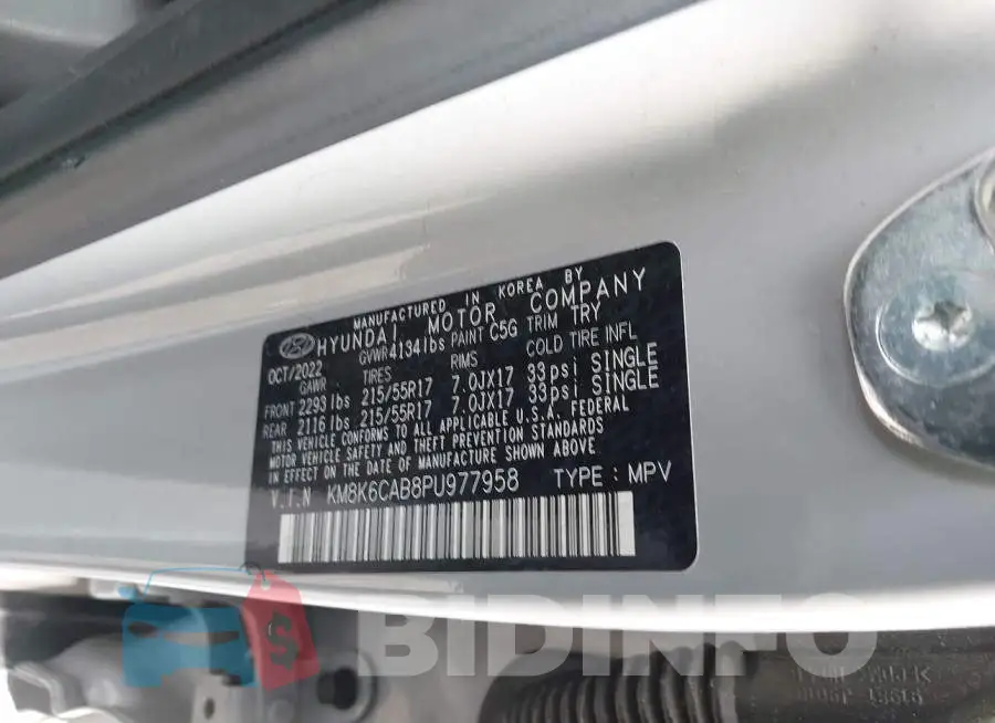 KM8K6CAB8PU977958 Photo# 9
