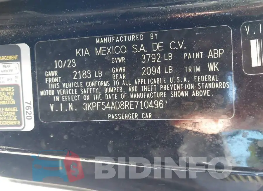3KPF54AD8RE710496 Photo# 9