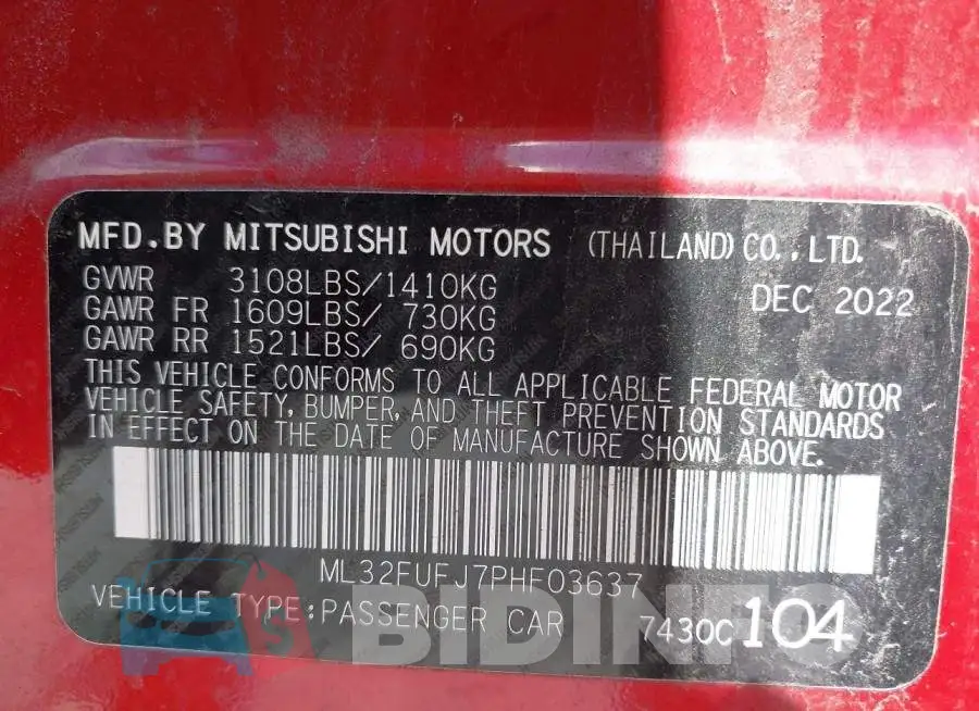 ML32FUFJ7PHF03637 Photo# 9