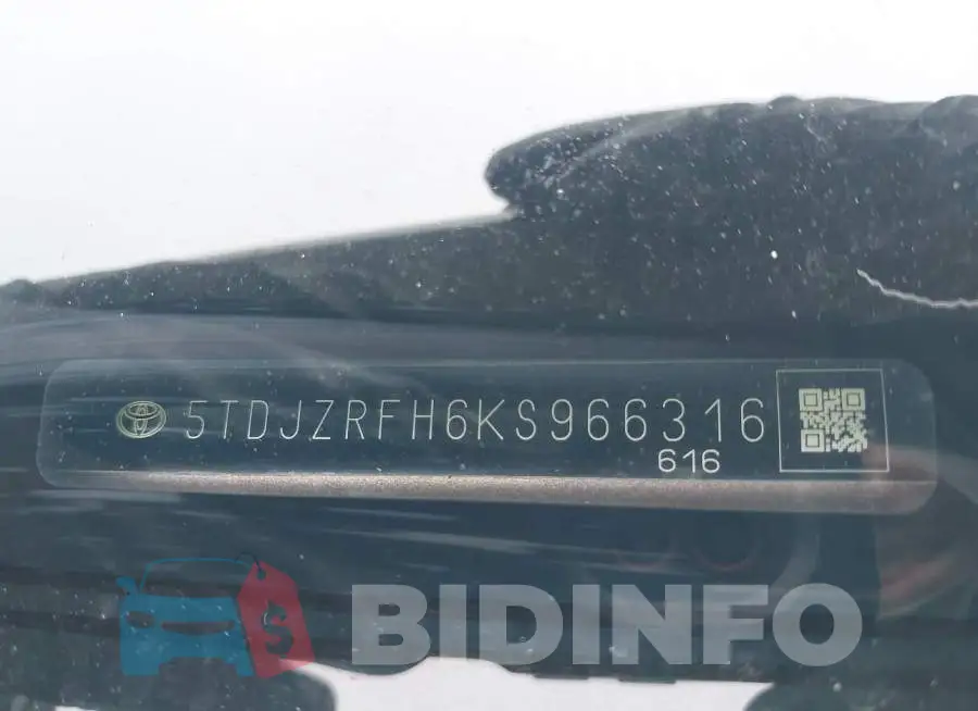 5TDJZRFH6KS966316 Photo# 18