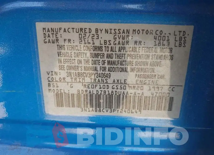 3N1AB8CV3PY240649 Photo# 9