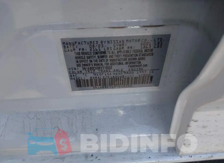 3N1AB8CV6RY210502 Photo# 9
