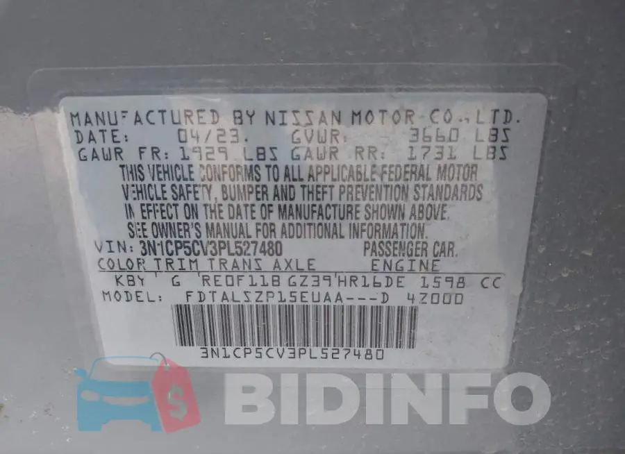 3N1CP5CV3PL527480 Photo# 9
